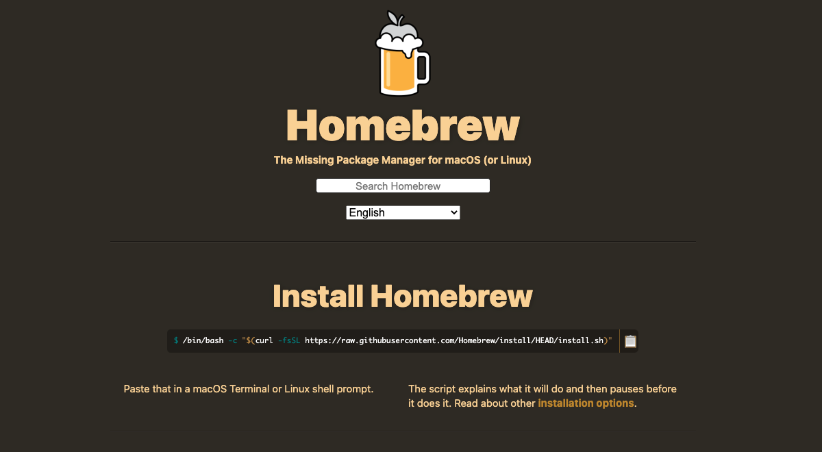 HomeBrew – Công cụ quản lý ứng dụng trên MacOS