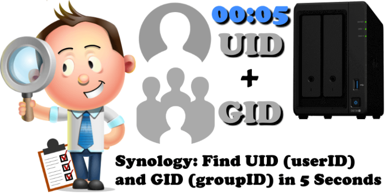 Synology: Lấy Thông Tin UserID (UID) và GroupID (GID)